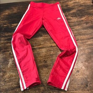Red adidas track pants size xs